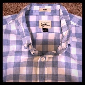 J. Crew Madras button down shirt
